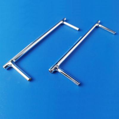 Silver Plated Quartz Glass Tube Custom Size High Temperature Resistance