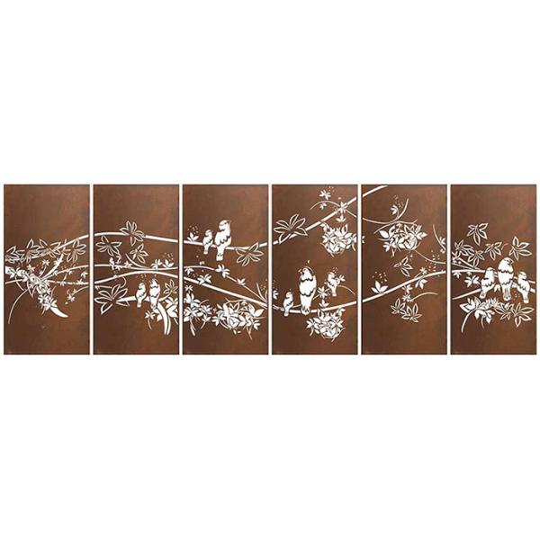 Outdoor Laser Cut Corten Steel Garden Ornaments 1200mm Height