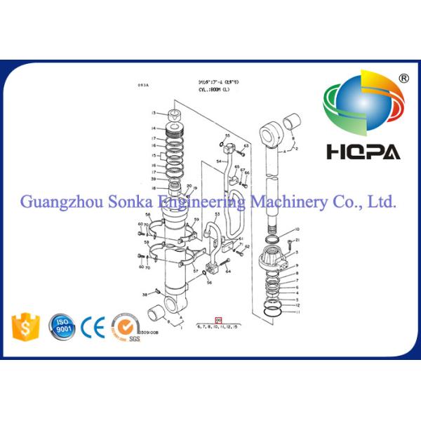 Excavator Cylinder Seal Kit Hitachi EX200LC EX200-1 EX200K Boom Cylinder Seal Kit 4206018