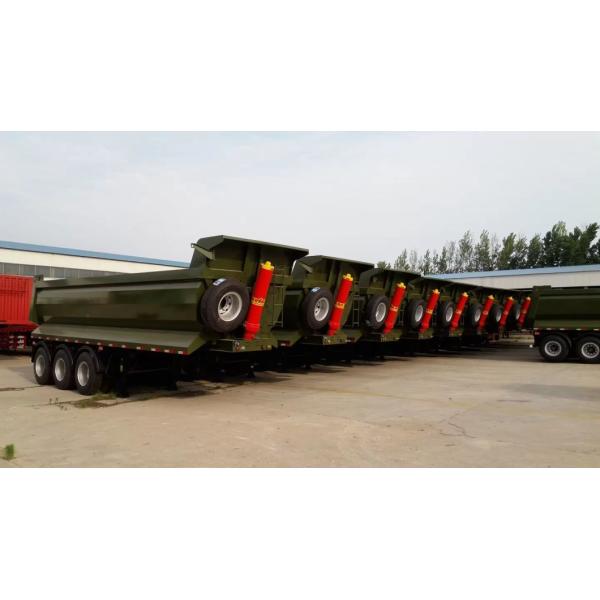 Direct Special Transport Steel 50 Ton 3 Axle Dump Semi Trailer with 12r22.5 Tires