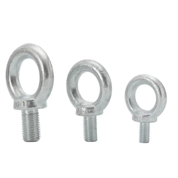 O aço carbono galvanizado do parafuso tensor DIN580 M2-M60 do colar forjou o olho Ring Bolts And Nuts