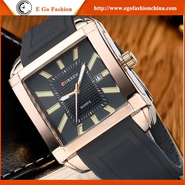 Original CURREN Watch Business Watch Silicone Strap Quartz Watch Fashion Sports Watch Man