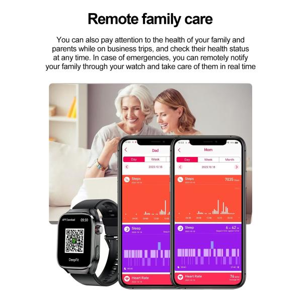 TK16 Smart Watch Blood Pressure ECG Sport Heart Rate Smart Watch Fitness Tracker