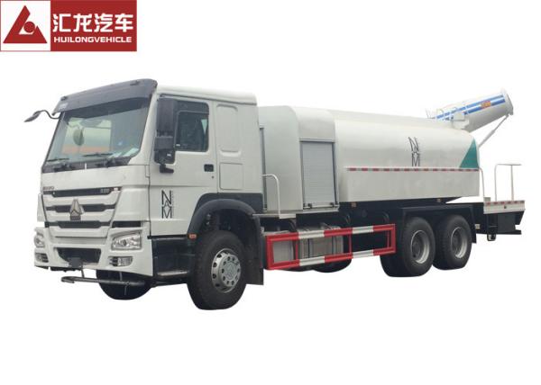 Fast Spraying Stainless Steel Water Truck , Remote Control Construction Water Truck Water Saving
