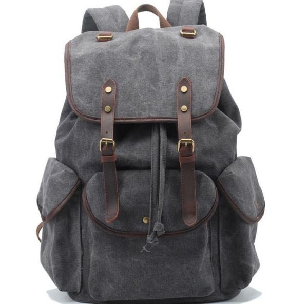 2016 new canvas shoulder bag Europe retro bag leisure backpack schoolbag
