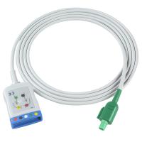 Datascope/Maquet/Getinge 12 cables troncales de ECG de pines a ECG 5 cables de plomo IEC AHA cables de plomo de ECG de pines únicos