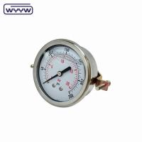 Tanque de água 60 mm medidor de pressão de óleo U-clamps com caixa de aço inoxidável