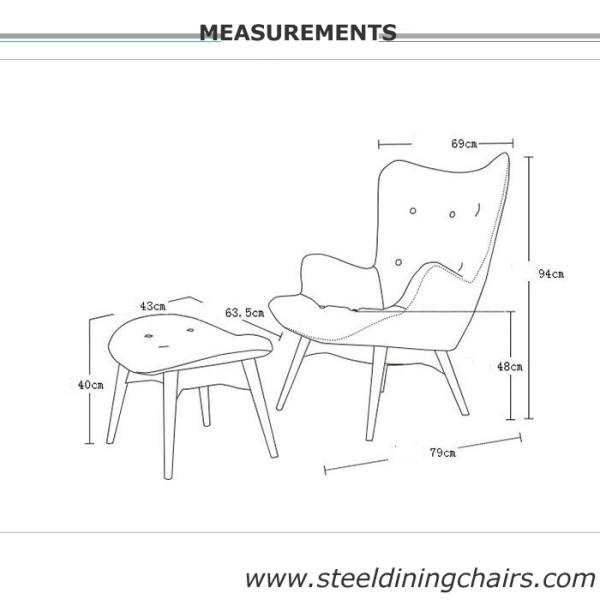 Стул контура гостиной отдыха ткани