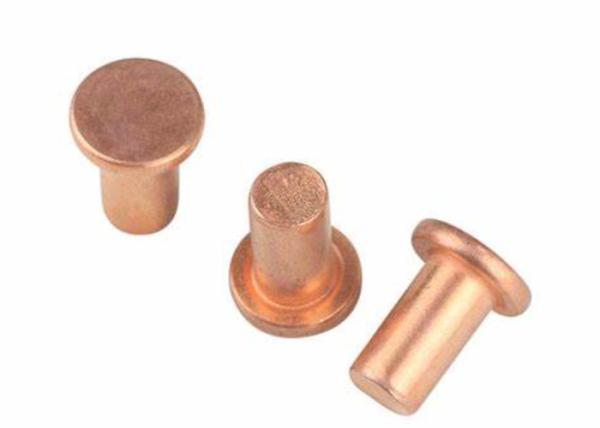 M7 M10 M8 Copper Flat head solid rivet 7/8 1 3/16 Copper finishing solid rivet custom size