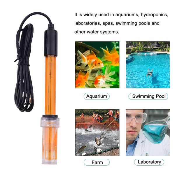 Platinum Needle ORP Probe with BNC Q9 Connector for 0~+1500mv Range Oxidation-Reduction Potential Testing