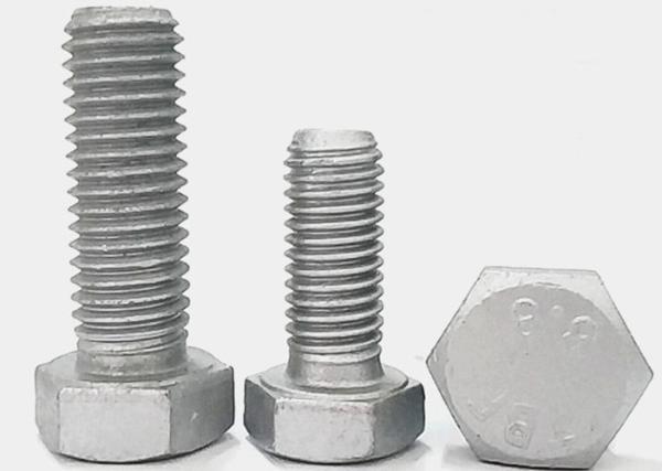 Hex Bolt Carbon Steel Grade 8.8 M12 1/2 Inch Zinc Plated High Strength Mechanical Applications