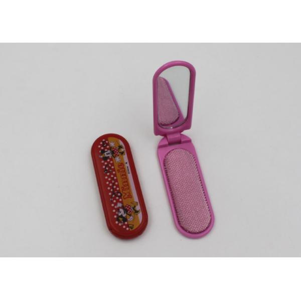 Professional Mini Travel Makeup Mirrors For Girls With Lint Magic Brush