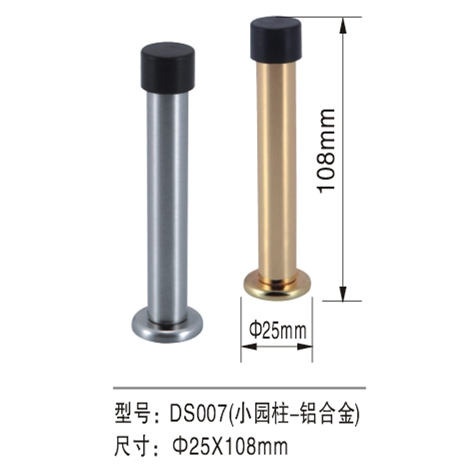 Las paradas de puerta interior de goma del cuerpo del cinc del huelguista suelan - montado