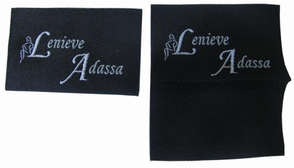 Double Spindle Woven Clothes Label Straight Cut Shrink Proof
