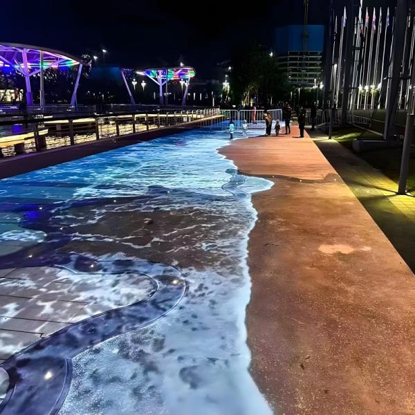 Digital Interactive Floor Projection Mapping Outdoor Lighting Interactive Floor Projector