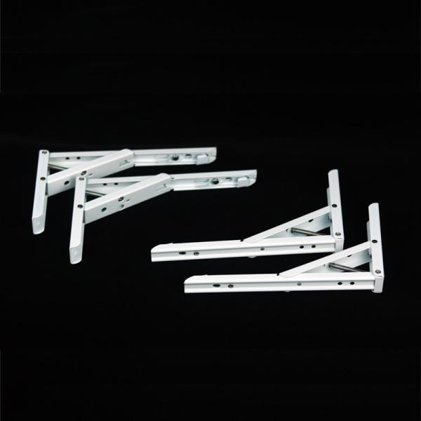 SGS Satin Iron Folding Floating Shelf Brackets With High Bearing Gravity