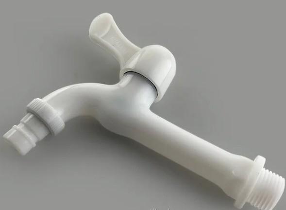 Plastico PP PVC ABS Tubina de água de torneira de banheiro montada na parede Acessório tipo com 1
