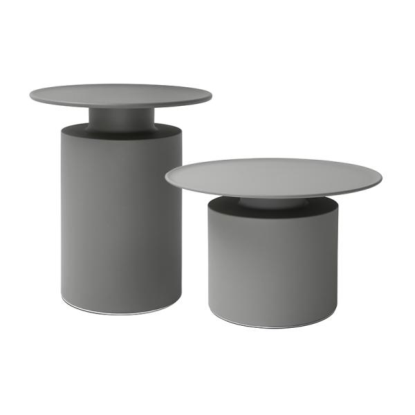 Five-star Hotel Modern Carbon Steel Art Round Corner Table Guest Room Bedside Table