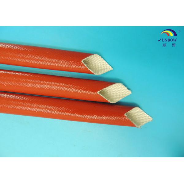 Self - Extinguishing Expandable Fiberglass Sleeving / Heat Treatment Fiberglass Sleeving