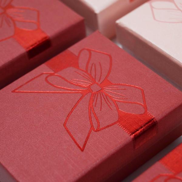 Caja de papel de joyería mini cuadrada para caja de joyería en CD