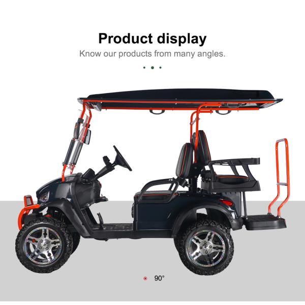 Street Legal 48V 150 AHLithium Battery Solar 4Seaters Off Road Electric S Golf Cart Buggy dot windshield