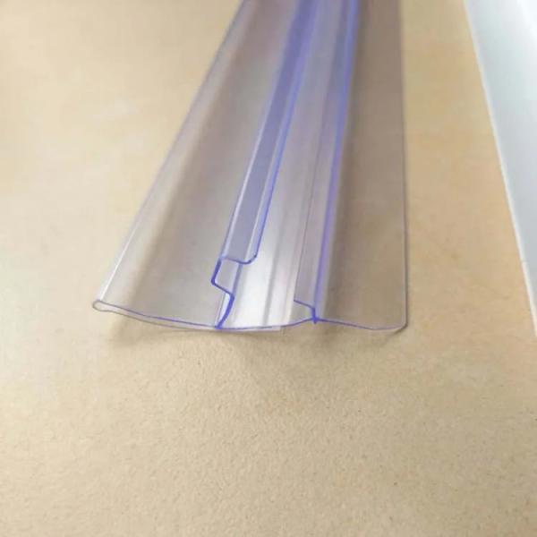 Gondola Shelf Plastic Price Tag Holder / Plastic Strip / Label Holder for Supermarket Shelf