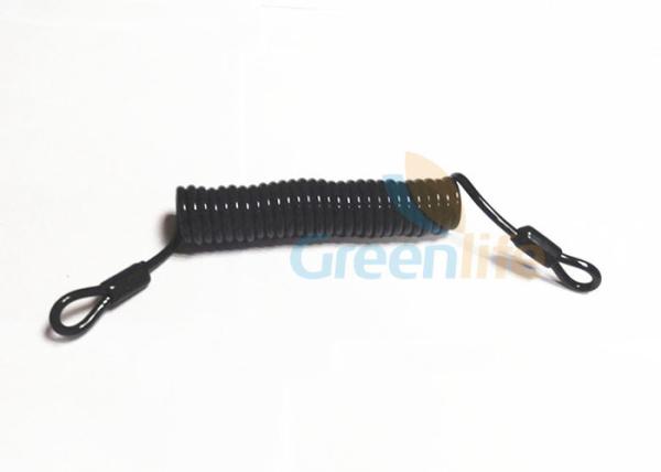 High Security Anti-lost Stainless Steel Coiled Tool Lanyard With Custom Cord Loop