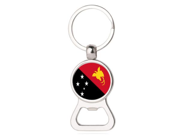 Custom personalized national holiday promotion printed country flag logo bottle opener key ring,