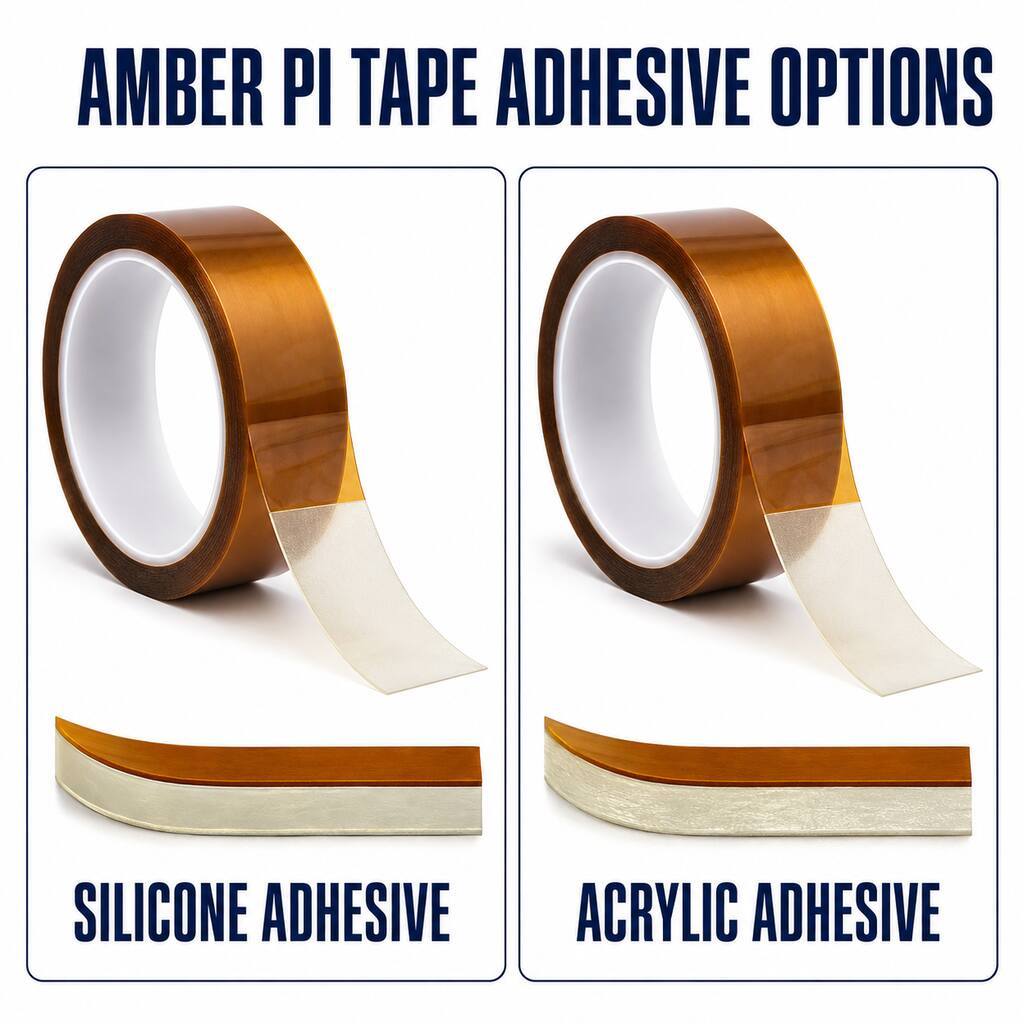 Amber Polyimide Tape (Golden PI Tape / Brown PI Tape) – Single-Sided Translucent PI Film with Silicone Adhesive for Motor, Transformer, Battery-Tab and Cable Insulation
