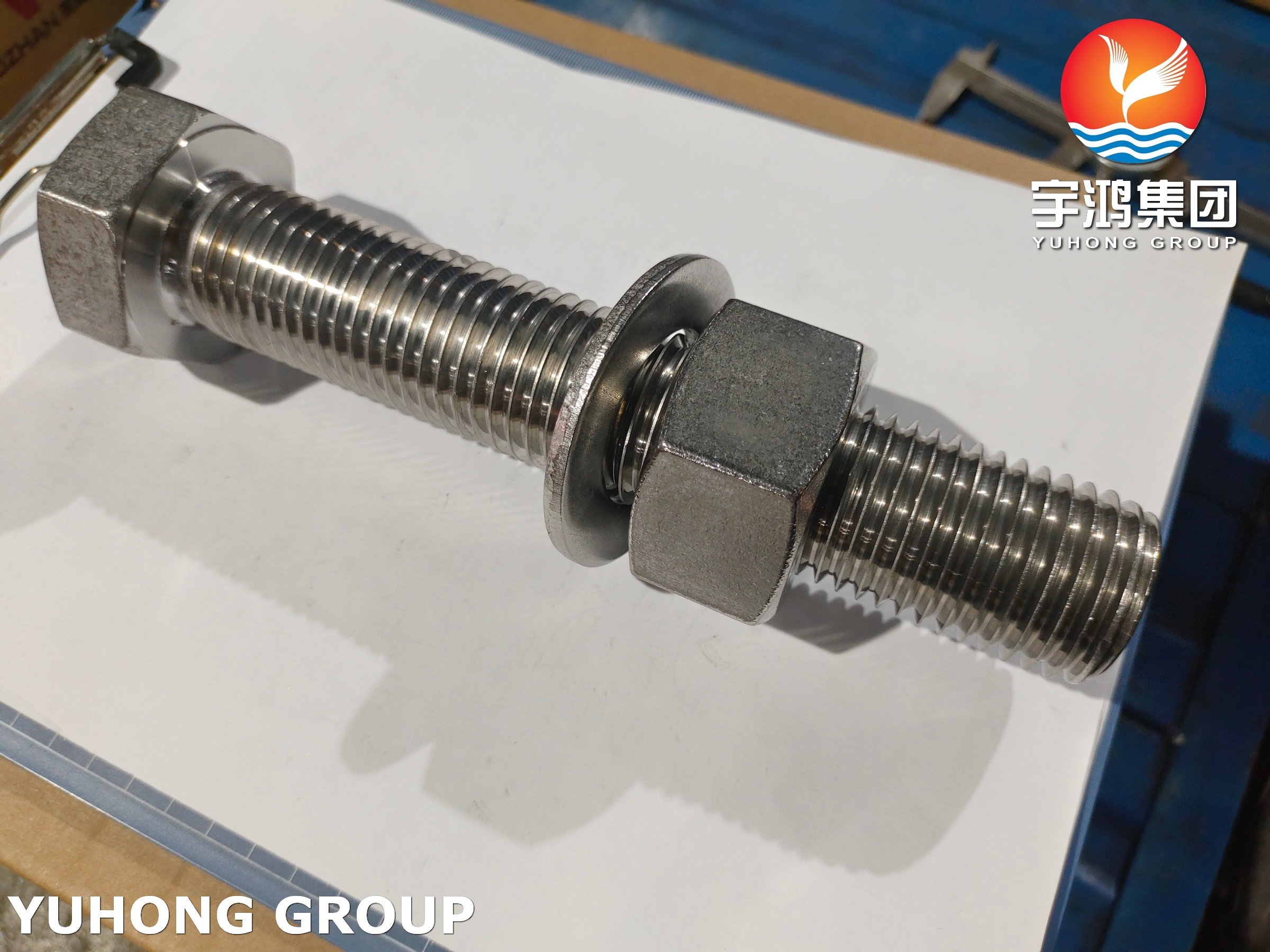 Super Duplex Fasteners ISO4017 S32205 2205 Duplex Steel Hex Bolt Nut Washer