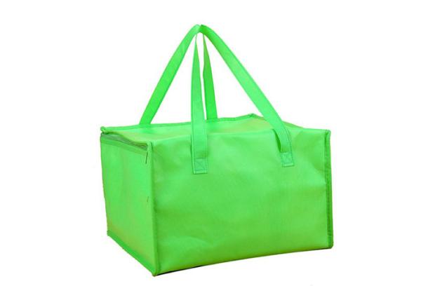 Milk Green Cooler Tote Bag Thermal Insulated Dry Aluminum Food Delivery