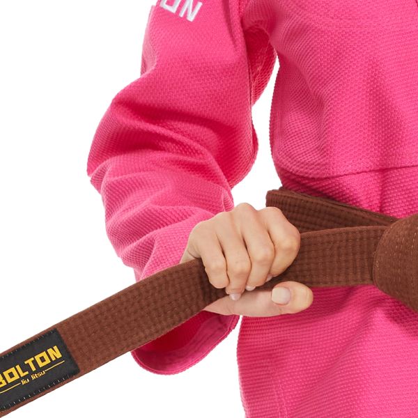 240grams Fabric Weight 100% Cotton Pearl Weave BJJ Belt For Adults