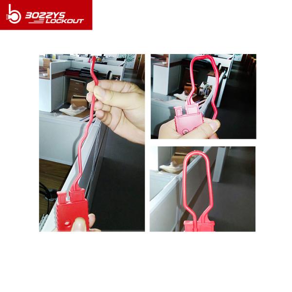 Fully Insulated Nylon Lockout Hasp Division Management For 6 Padlocks