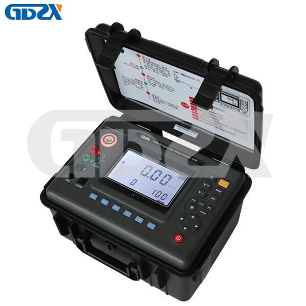 ZX2677E Portable 10KV Digital Insulation Resistance Tester Shockproof With LCD Display