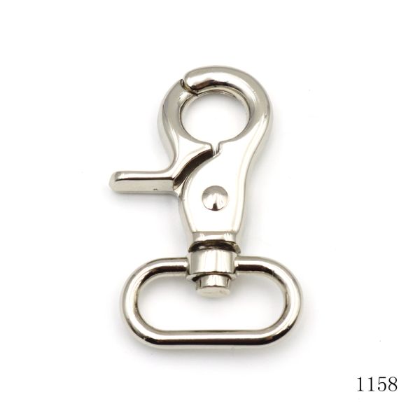26mm Nickel Bolt Snap Hook Durable  Swivel Clasp Hook For Handbag Hardware Accessories