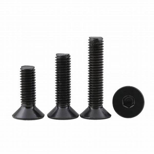 Aço carbono CL8.8 10,9 do RUÍDO 7991 12,9 parafusos principais escareados