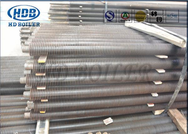 Bobina do tubo Finned da espiral do titânio do aço carbono para o padrão do preaquecedor ASME da caldeira