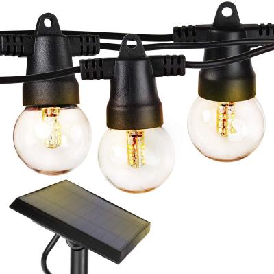 Luzes exteriores da corda do diodo emissor de luz G40 dos restaurantes solares impermeáveis 27Ft