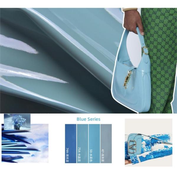 1.1 мм Патентная кожа зеркало ПВХ кожа ткань багаж сумочки косметическая сумка использование