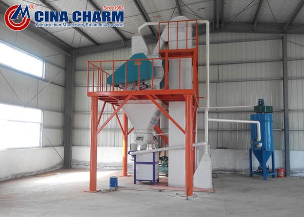Linha de produção simples do almofariz da mistura 4t/H seca com máquina de embalagem