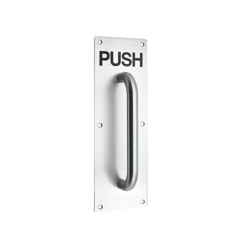 Modern Sleek Stainless Steel 304 (SS304) Ambidextrous Touch Control Entrance Door Handle Push Pull Plate Design Easy 2-Year