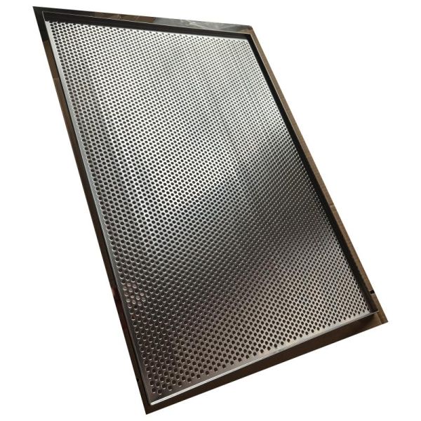18x26x1 inch Customized Stainless Steel 304 Perforated Flat Baking Tray For Food Storage