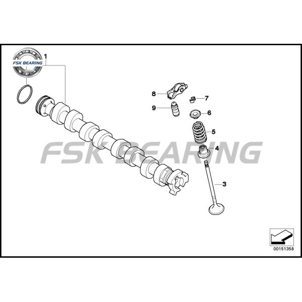 Joint de soupape d'huile BMW F20 F30 R56 R60 11340033950 Noir Pièces auto