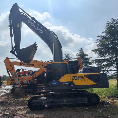 Second-hand Construction Machinery VOLVO Used Original VOLVO EC350DL 35ton Large Excavator In Good Condition At Stock
