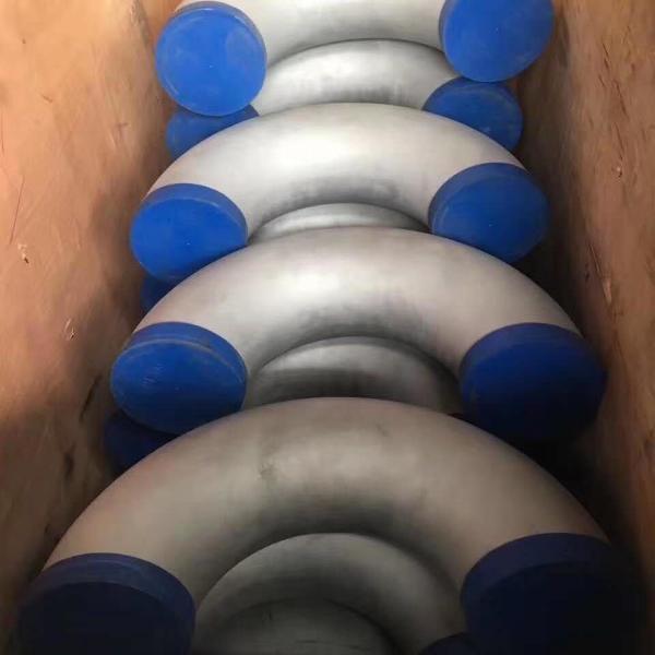 Radio largo del codo 45º en Avesta 254SMO 10