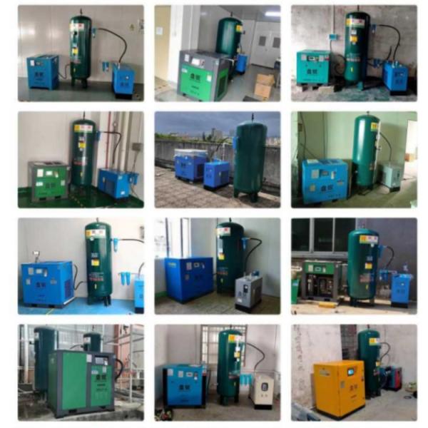 10hp 7.5Kw дизельный вращающийся винтовой воздушный компрессор с насосами резервуар для промышленного