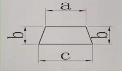 Frame Part T-02 Flat Bar Steel Profile Trapezoid Shape Steel Chamfer for Concrete