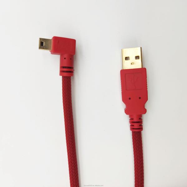 USB 2.0 USB мужской к правому углу микро-USB кабель кабель быстрой зарядки