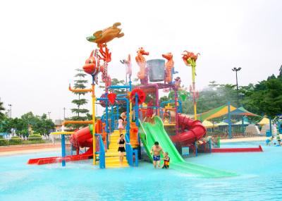Jungle Gym Outdoor Water Playground Equipment 15kW Power For Amusement Park