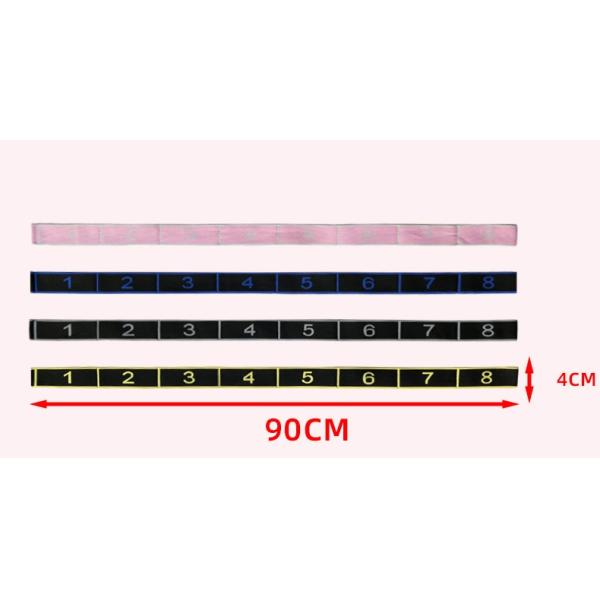 Hot Sale High Quality Stretch Band Digital Segmented Elastic Resistance Band